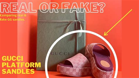 fake gucci platform|gucci slides are real.